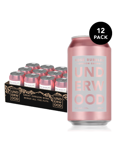 Underwood Cellars Rose Bubbles Cans - CASE REQUIREMENT OF 12