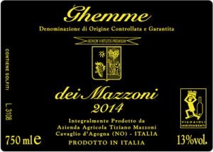Mazzoni Ghemme 'Dei Mazzoni' '20