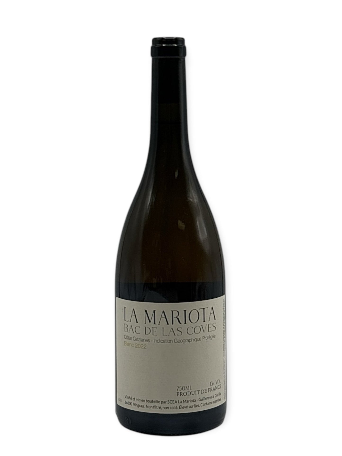 La Mariota Bac De Las Coves Blanc '23