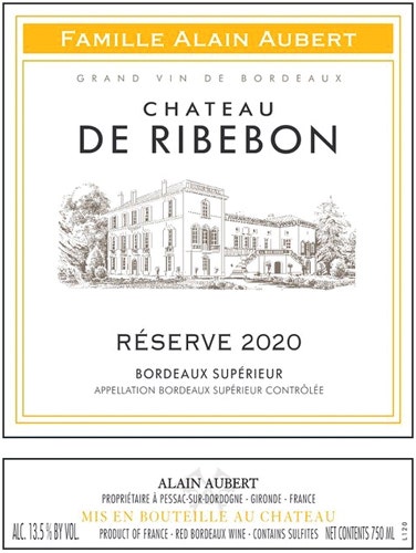 Chateau Ribebon Bordeaux Superieur Red 20